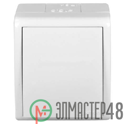 Выключатель 1-кл. ОП Simon15 10А IP54 бел. Simon 1594101-030