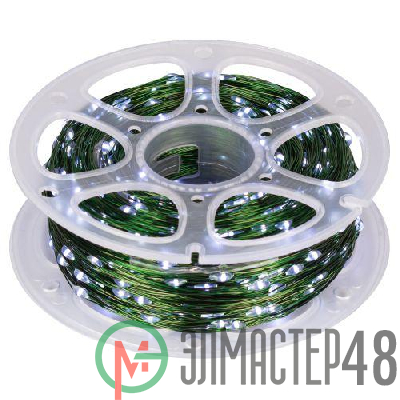 Гирлянда светодиодная "Нить" 100м 1000microLED холод. бел. IP44 220В ENIN-1000W Эра Б0060430