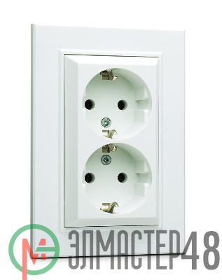 Розетка 2-я с/з СП Karea 16А IP20 бел. Makel 56001082