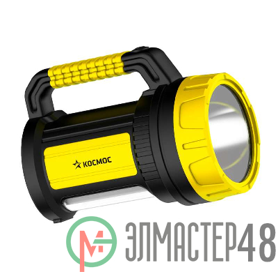 Фонарь светодиодный аккум. 5W LED 3 режима  бок. панель 10Вт зарядное устройство 220/12В КОСМОС KOCAc2005W_Ex