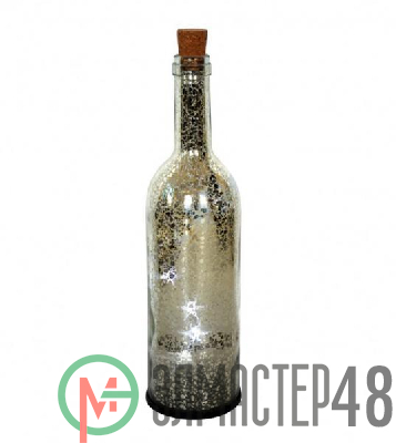 Фигура светодиодная "Бутылка" B32-LDM5-WW-ST 32см 5 бел. LED 3 ААА батарейки IP20 0.3Вт SHLights 4690601047571