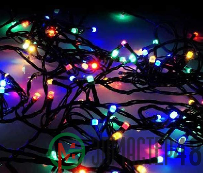 Гирлянда "Нить" DC-LD120-M-E 120 LED мульти уличная колпачек "кристалл" SHLights 4690601042910