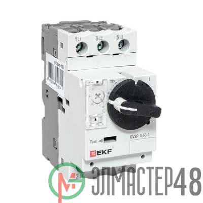 Выключатель автоматический для защиты двигателя GV2P 0.63-1А EKF gv2pm-1.0