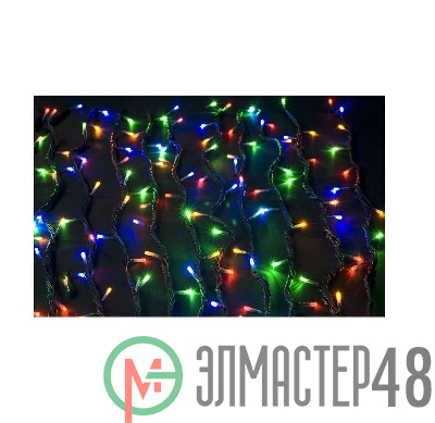 Занавес световой LDCL250C-M 1.2х1.5м 250 LED разноцв. до 4 доп. модулей IP20 SHLights 4690601020765