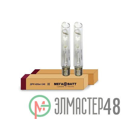 Лампа газоразрядная металлогалогенная ДРИ 400/4000К E40 (25) МЕГАВАТТ 02973