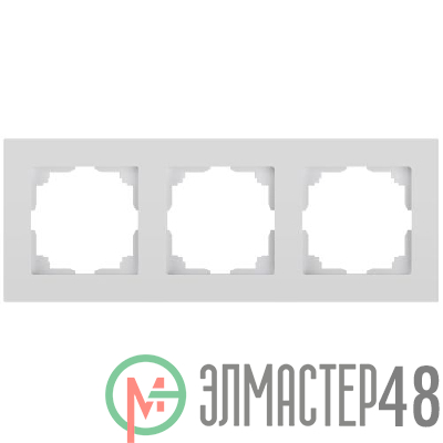 Рамка для розеток и выключателей Intro Accent 6-503-01 на 3 поста СУ бел. Intro Б0063737