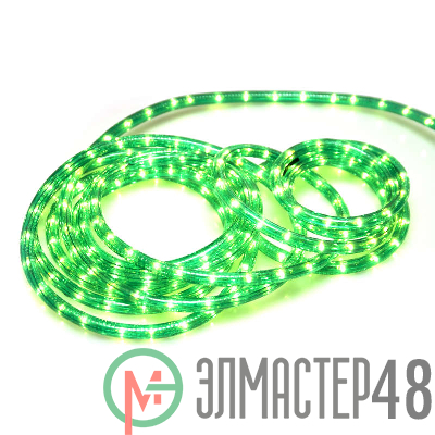 Шнур светодиодный Дюралайт LDRP3W06-G 6м зел. SHlights 4690601005762