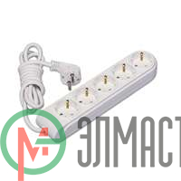 Удлинитель 5х2м с заземл. 16А защ. шторки Makel N5210033