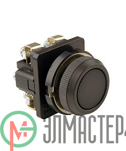 Выключатель кнопочный КЕ-011 У3 исп.2 1з+1р цилиндр IP40 10А 660В черн. Электротехник ET502424