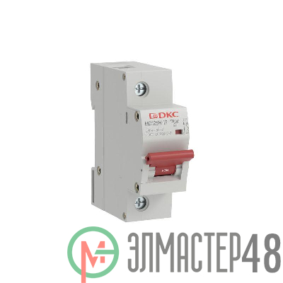 Выключатель автоматический модульный max типа MD125H 10кА 1п D 125А YON MD125H-1PD125