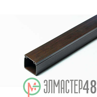 Кабель-канал 25х25 L2000 пластик с двойным замком венге УралПак КК-4825025-060