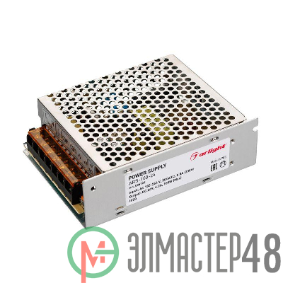 Блок питания ARS-100-24 24В 4.2А 100Вт IP20 сетка 2 года Arlight 026123