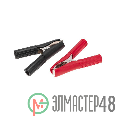 Зажим "крокодил" 30А 75мм в изоляторе (уп.2шт) Rexant 16-0016-9