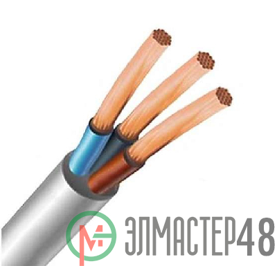 Провод ПВС 3х1 Ч (бухта) (м) ЭлектрокабельНН М0002734
