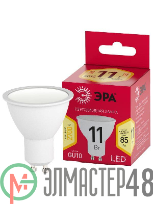 Лампа светодиодная RED LINE LED MR16-11W-827-GU10 R GU10 11Вт софит тепл. бел. свет Эра Б0056065
