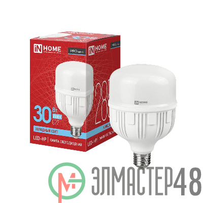 Лампа светодиодная LED-HP-PRO 30Вт 230В 6500К E27 2700лм IN HOME 4690612031088