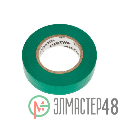 Изолента ПВХ 0.13х19мм 25м зеленая (уп.5шт) Kranz KR-09-2203