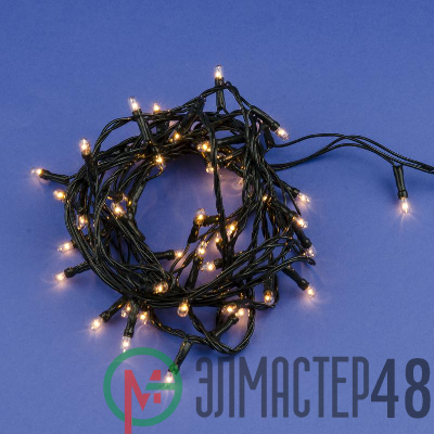 Гирлянда UDL-S0500-050/DGA WARM WHITE IP20 MINI с контроллером 5м 50 миниламп накаливания. тепл. бел. свет провод зел. Uniel UL-00007189