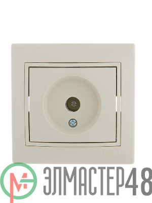 Розетка TV СП Мира оконечная крем/крем. Lezard 701-0303-130