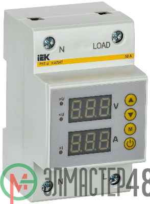 Реле напряжения и тока РНТ-д 1ф 54мм 50А KARAT IEK IVC31-1-50