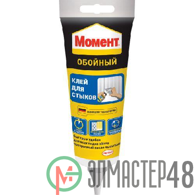Клей для стыков и подклейки обоев 120г Момент Б0026371