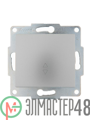 Механизм выключателя проходного 1-кл. 1п СП Karina 10А IP20 мат. серебр. LEZARD 707-4388-105