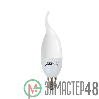 Лампа светодиодная PLED-SP CA37 9Вт свеча 5000К холод. бел. E14 820лм 230В JazzWay 2859549A