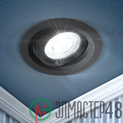 Светильник светодиодный KL LED 22A-5 4K BK круг. поворотн. LED SMD 5Вт 4000К черн. ЭРА Б0039687