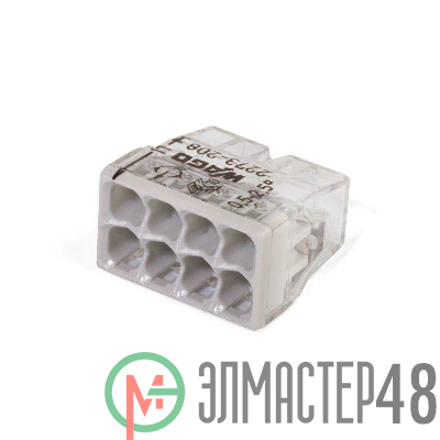 Клемма 8х(0.5-2.5мм) 8-х проводн. для распред. короб. (без п) WAGO 2273-208