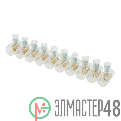 Клемма 1х(4х10мм)х10пол. винт. п/п DKC B100