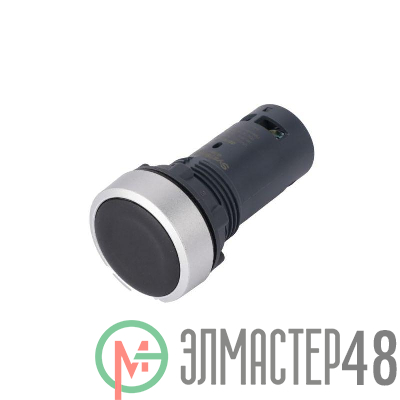 Кнопка моноблочная SB7 22мм с возвратом металл 2НО IP65 черн. SE SB7EA23