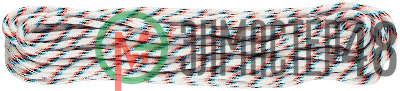 Канат полипропиленовый 24-х прядный с сердечником 8ммх20м р/н=380кгс КУРС 68402