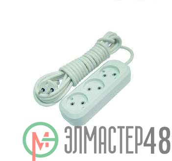 Удлинитель 3х5м без заземл. 10А IP20 Makel MGP124