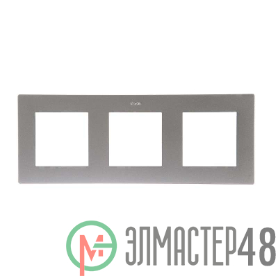 Рамка 3-м Simon24 алюм. 2400630-033