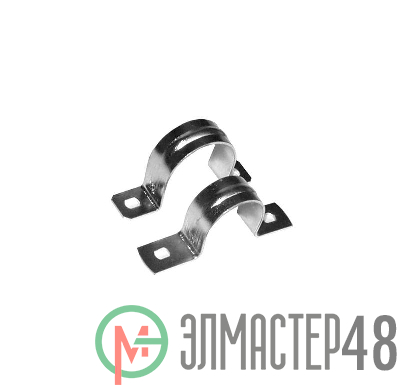 Скоба крепежная двухлапковая d16-17мм метал. оцинк. Ruvinil СМД-16-100