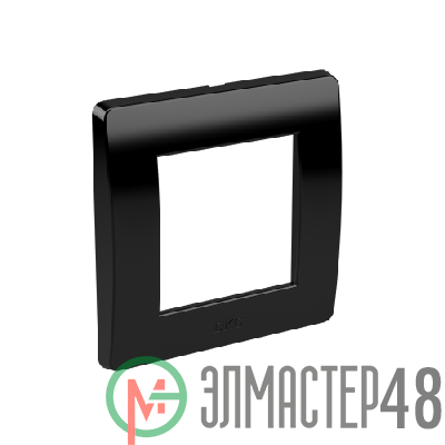Рамка 1-м 2мод. Brava черн. DKC 75010B