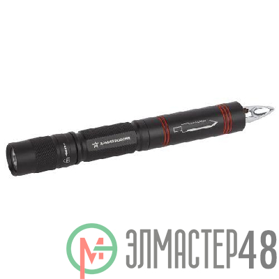 Фонарь MB-603 АРМИЯ РОССИИ универс. Кастет 1.5Вт алюм. нож; молоток 1хАА блист. ЭРА Б0030196