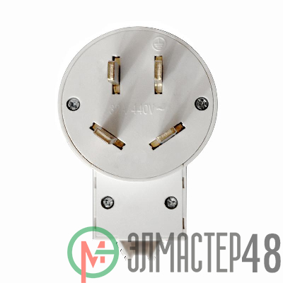 Вилка для плиты 3P+E 32А 440В бел. Universal 5313