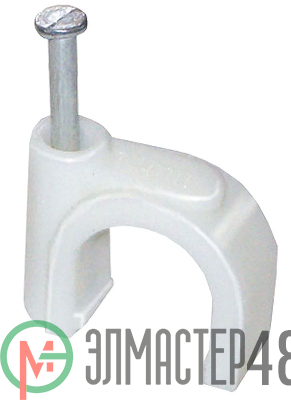 Скоба креп. круглая R9 (уп.100шт) ИЭК USK11-09-100