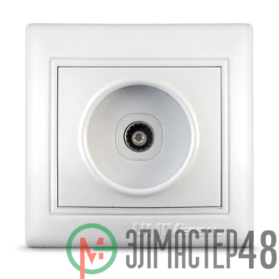 Розетка TV 1-м СП Севиль бел. UNIVersal С0027