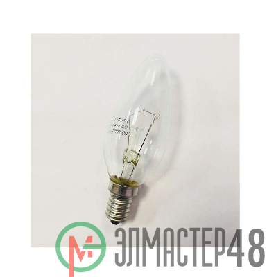 Лампа накаливания ДС 230-60Вт E14 (100) КЭЛЗ 8109002