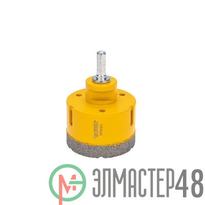 Коронка алмазная профессиональная по керамограниту и железобетону М14 вакуумное спекание 68мм для УШМ Kranz KR-92-1025