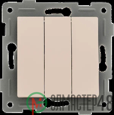 Выключатель 3-кл. СП Ugra 10А IP20 250В механизм беж. GUSI С11В3-003
