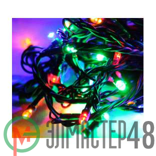 Гирлянда уличная LD200C-GM 200LED 22.9м (19.9+3м) 8 режимов мигания контроллер IP54 мультиколор Космос KOC_GIR200LED_RGB_IP