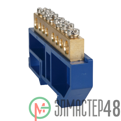 Шина нулевая с изолятором OptiKit BB-D-N-DIN-12-6х9 син. КЭАЗ 277840