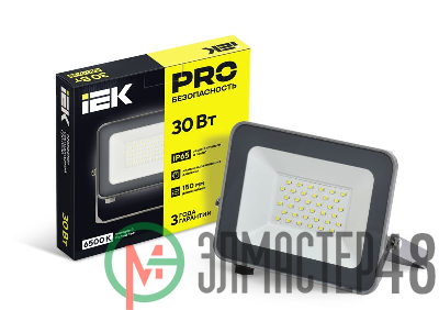 Прожектор СДО 07-30 LED 30Вт IP65 6500К сер. ИЭК LPDO701-30-K03