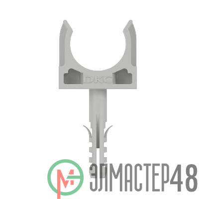 Держатель для труб (клипса) d20мм+дюбель с винтом DKC 51320