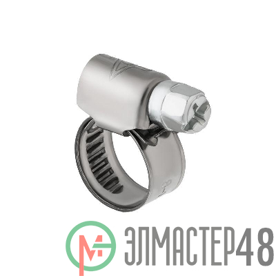 Хомут червячный 8-12/9-0.6мм нержавеющая сталь W2 (уп.50шт) Rexant 07-0708