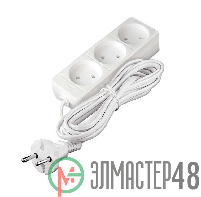 Удлинитель 3х5м без заземл. 10А IP20 2.2кВт Союз 481S-1305