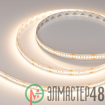 Лента светодиодная RT-A240-10mm 24V Warm 3000К 22Вт/м IP20 2835 высок. эффект. 150лм/Вт (уп.5м) Arlight 038745